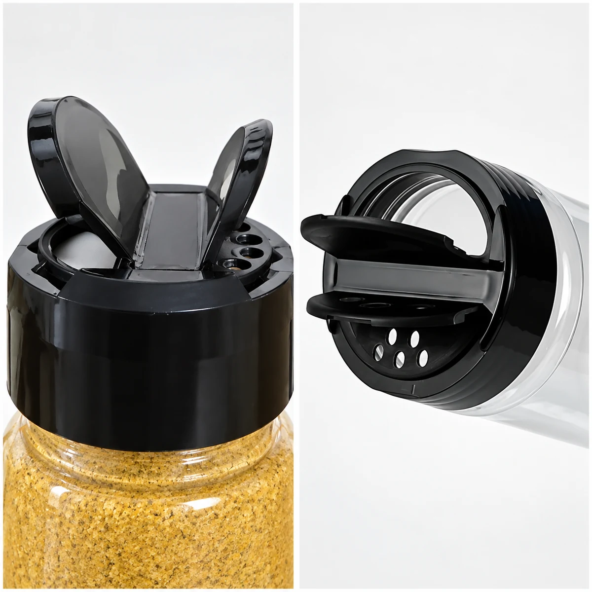38mm spices jar cap &ndash; black flip top sprinkle cap &ndash; SurplusPack