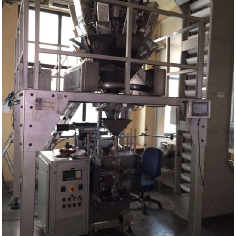 Pouch Packing Machine Auto Collar Type 10 Head Weight Filler With Drop Elevator