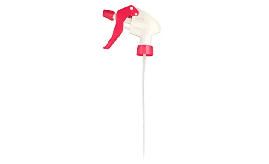 Red and White Trigger Spray Pumps – Side View