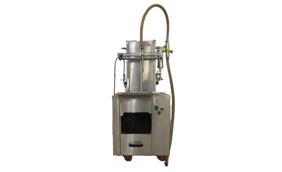 Semi-Automatic Volumetric Filling Machine side view