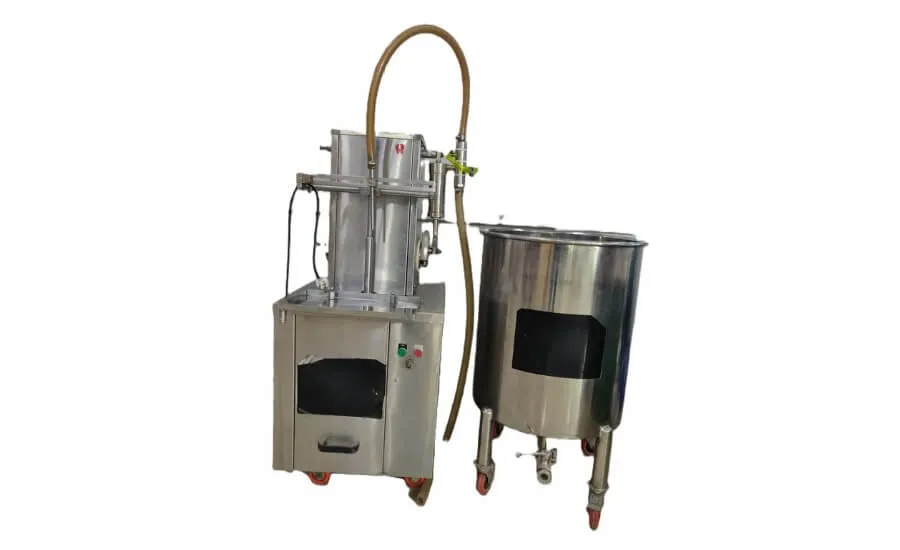 Semi-Automatic 2 Head Volumetric Filling Machine with 150L Stainless Steel Mixing Tank