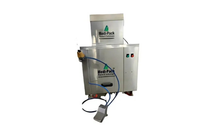 Semi-Automatic Air and Vacuum Bottle Cleaning Machine for Cosmetic Packaging